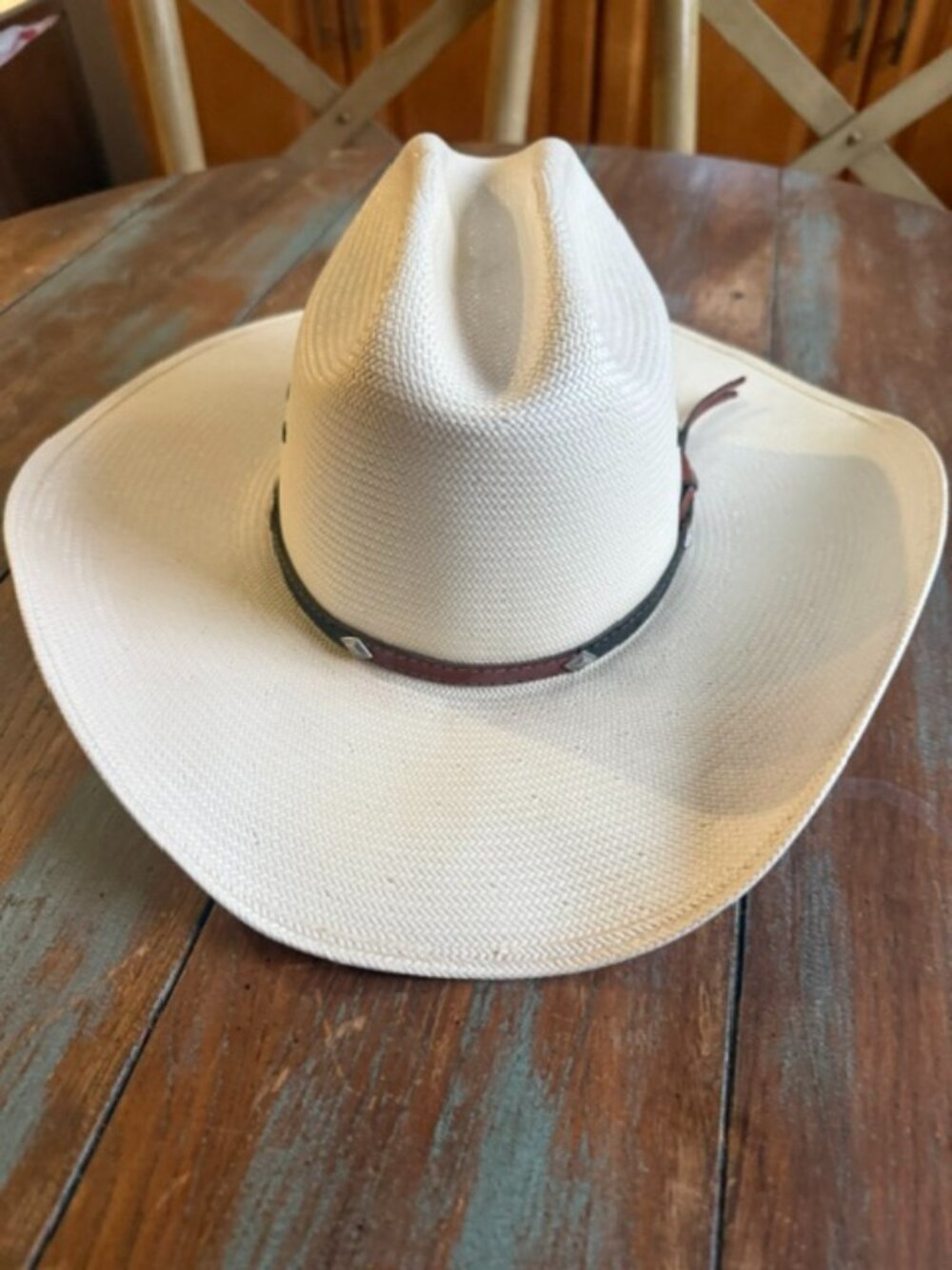 Stetson Grant 10X Shantung Straw Cowboy Hat 6 7/8 vintage